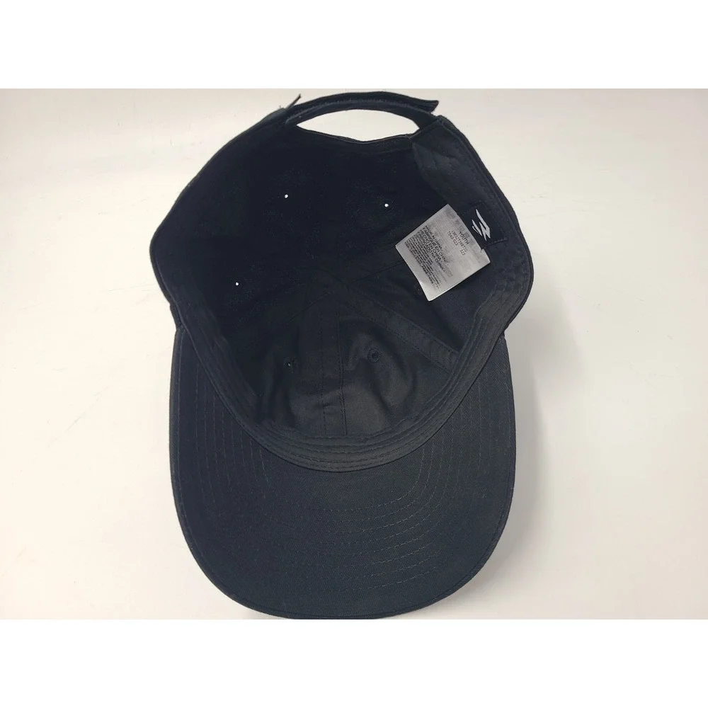 Youth Nike 3Brand Dual Logo Adjustable Hat Cap Cotton Swoosh Logo Boy Girl Black